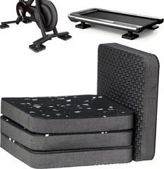 Treadmill Mat Pads,Walking Pad Mat for Bike Hardwood Floors&Carpet, 4 Pcs