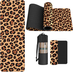 Extra Thick Yoga Mat 6Mm，Pilates Mat Thick – Non-Slip Exercise Mat for HIIT, Pil