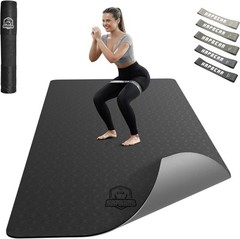 Large Yoga Mat – 72″x36″x6mm (1/4 inch), Extra Wide Non-Slip Exercise Mat for