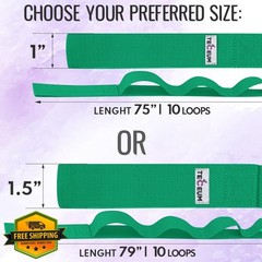 TECEUM Stretching Strap Green 10 Loops