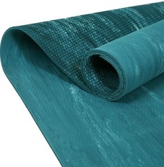 Athletic Works 4mm Rubber Yoga Mat Great Cushioning Side Is A Bit Damaged New