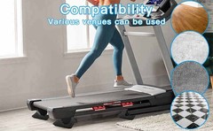 Non-Slip Treadmill Mat Pads, 4×4 Inch High Density Silicone Exercise Equipment