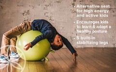 Stay-N-Play Children’s Balance Ball – Flexible School Chair Active Classroom