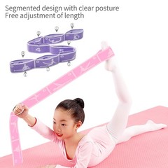 2 PCS Kids Stretching Strap – 8-Loop Adjustable Stretch Bands for Dance, Ball…