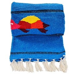 Baja Trader, Serape, Molina Mexican Blanket, Yoga Mat, Camping, Beach, Picnic…