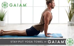 Yoga Towel – Mat Sized Active Dry Non Slip Moisture Wicking Sweat Absorbent