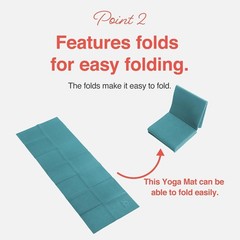 Compact & Tear-Resistant Yoga Mat – Ideal for Travel, Gym and Outdoor Use