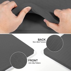 Hatha Yoga 4/5 inch TPE Mat Fitness & Exercise Mats Large Size Black