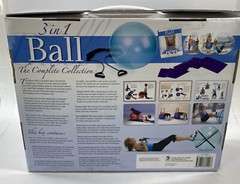 3 in 1 Ball The Complete Collection Book & DVD fitness ball stretchband
