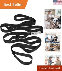 Lightweight 75″ Stretching Strap with Loops for Post-Surgery Recovery and Yoga