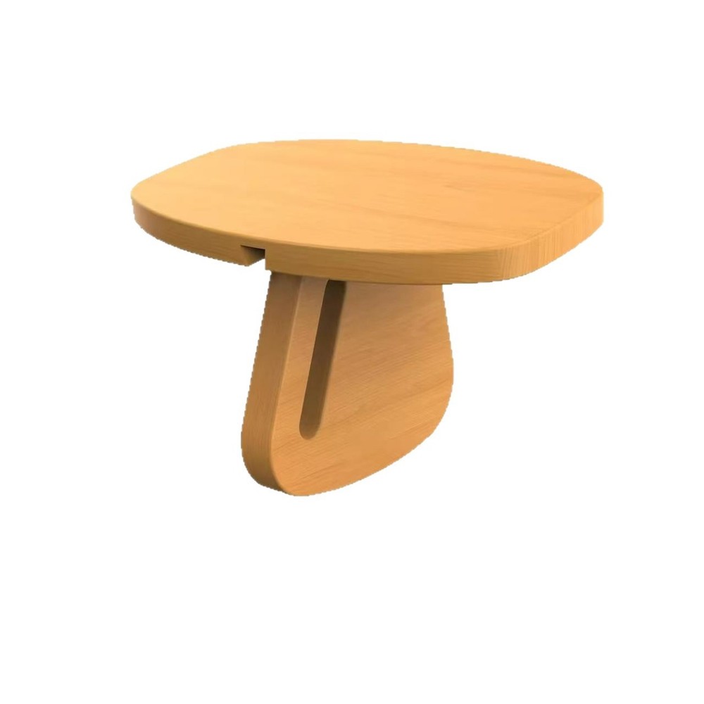 Wooden Stretching Stool Natural Wood Finish Meditation Stool Two-Piece