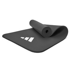 adidas Fitness Mat – Lightweight – Non Slip Yoga Mat, 7mm or 10mm Grey