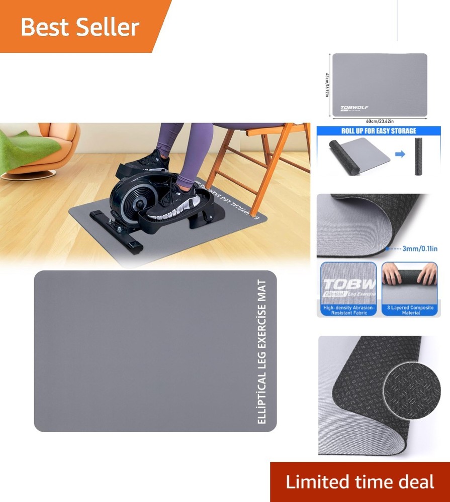 Non-Slip Mat for Under Desk Ellipticals – Stability & Floor Protection