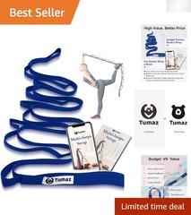 Durable Yoga Strap with 10 Loops – Ideal for Flexibility Training & Therapy
