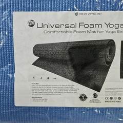 Universal Foam Blue Yoga Mat Comfortable Material Yoga Exercises 24″ x 68″