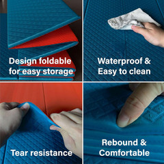 Foldable Yoga Exercise Mat – Lightweight, Anti-Slip, and Easy to Store for Yoga,