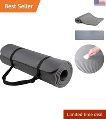 Exercise Yoga Mat with Carrying Strap and Optional Extra Thick Yoga Blocks