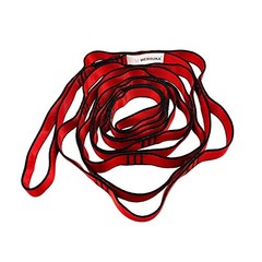 Aerial Yoga Hammock Daisy Chains Strap, Strong 22kN Adjustable 40″×0.79″ Red