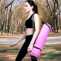 Black Yoga Mat Straps for Wearing – Elastic Straps for Yoga Mat, Adjustable…
