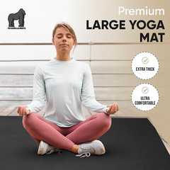 Gorilla Mats Large Yoga Mat – 6’X4′, 7’X5′ (8Mm) Extra Thick & Wide Non-Slip Exe