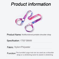 Yoga Mat Strap Stretching Band Elastic Bands Ballet Pilates Elastic Strap for Yo