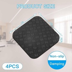 Non-Slip Treadmill Mat Pads, 4×4 Inch High Density Silicone Exercise Equipment