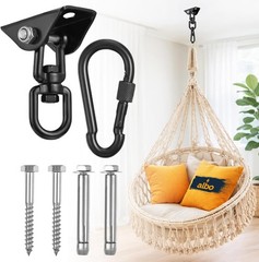 2650 LBS Ceiling Mount Swing Hanger Hook for Hammock Chair & Porch Swing, 360°