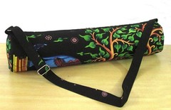 Elephant Yoga Mat Carrier Bags Hippie Mandala Cotton Bags With Shoulder Strap US