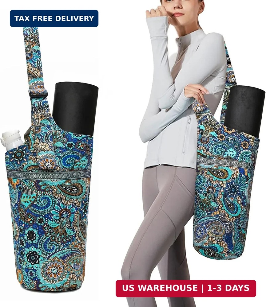 IwIeIaIrI Yoga Mat Bag for Women with Large Size Pocket and Zipper Pocket,Yoga B