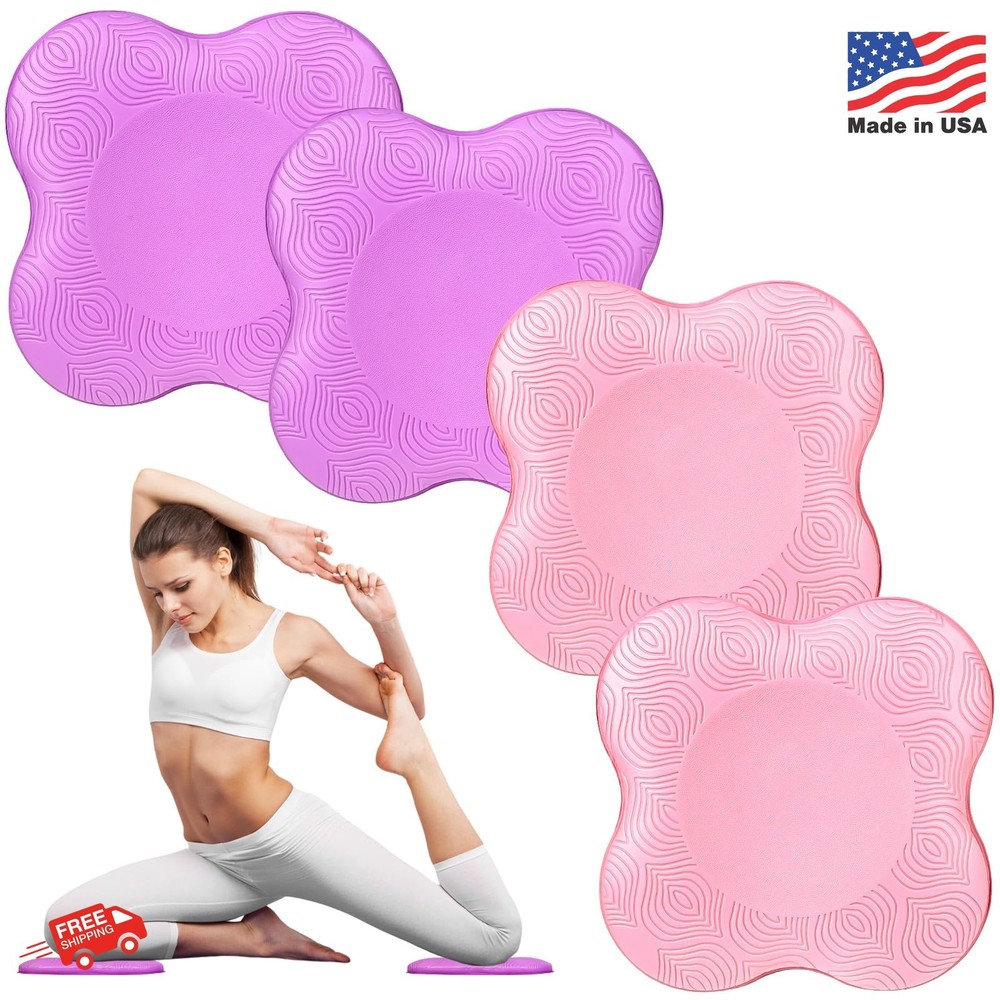 2 packs Yoga Knee Pad Mats Extra Thick for Knees Elbows Wrist Hands Head Foam Pi