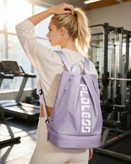 Gym Backpack for Women with Shoe Compartment, Sport Backpack Casual Daypack f…