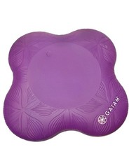 Gaiam Purple Yoga Knee Pads Set Non-Slip Foam Cushion Fitness Exercise