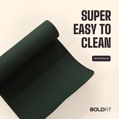 Boldfit Yoga Mat For Fitness Workout Army Green Color