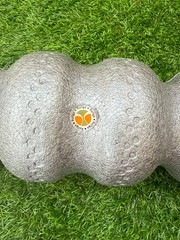 Rollga High Density Foam Roller 18″ Deep Tissue Massage Back Pain Relief Gray.