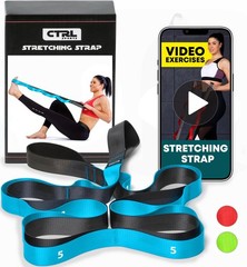 Stretching Strap with Loops Non Elastic Stretch Band for Physical Therapy, Y…