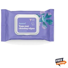 Yoga Mat Cleansing Wipes Lavender 30 Pack No Residue Deep Clean Gear