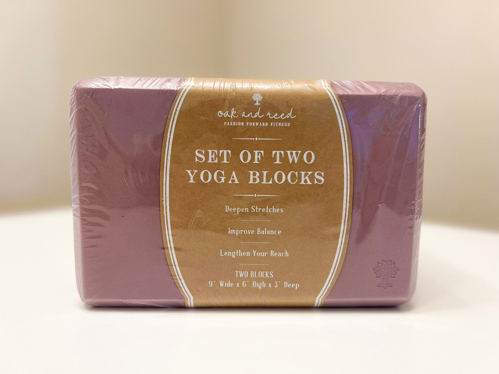 Oak and Reed Set of 2 Foam Yoga Blocks