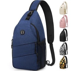 Crossbody Bags for Women Men Trendy Sling Bag Backpack Casual Chest Large Blue