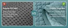 Cotton Yoga Mat, Non-Slip Breathable Yoga Rug for Man and Woman, Washable