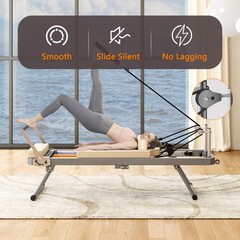 Foldable Pilates Reformer Machine – Home Gym Exercise Equipment