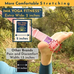 Ima Yoga Fitness – Adaptive Yoga Strap, Yoga Stretching Strap, Extra-Wide 2