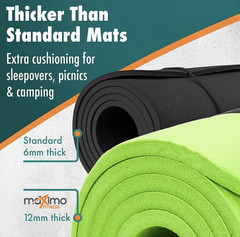 Fitness Green Exercise Mat with Carry Strap