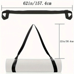 Adjustable Yoga Mat Storage Strap with Thickened Carrier – Multi-Purpose Fitness