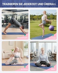 Yoga Mat Non Slip and Eco-Friendly TPE Sports Mat with Carry Strap Gymna…
