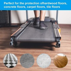 4Pcs Treadmill Mats, High Density Equipment Pads Noise Reduction for Floor