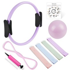 Pilates Kit, Pilates Essentials Kit for , 15” Pilates Ring and Set with Resis…