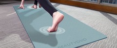 Yoga Mat with Strap, 1/3 Inch Extra Thick Yoga Mat Double-sided Non Slip,