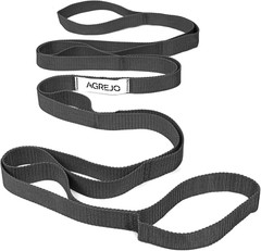 Stretching Strap Yoga Strap Physical Therapy for Home Workout, 10 Loops Non-Elas