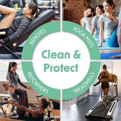 Natural Wipes for Fitness in Lemongrass & Eucalyptus, Gyms, Yoga, Peloton Cycles