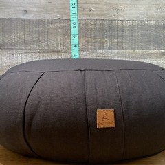 Seat Of Your Soul Crescent Meditation Cushion – Black Half-Moon Yoga Pillow New
